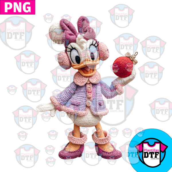 DEYSI DUCK BORDADO CROCHE PNG DTF