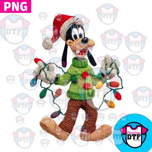 GOOFY DISNEY BORDADO CROCHE PNG DTF