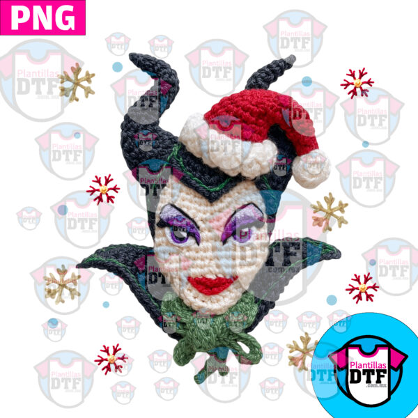 MALEFICA BORDADO CROCHE PNG