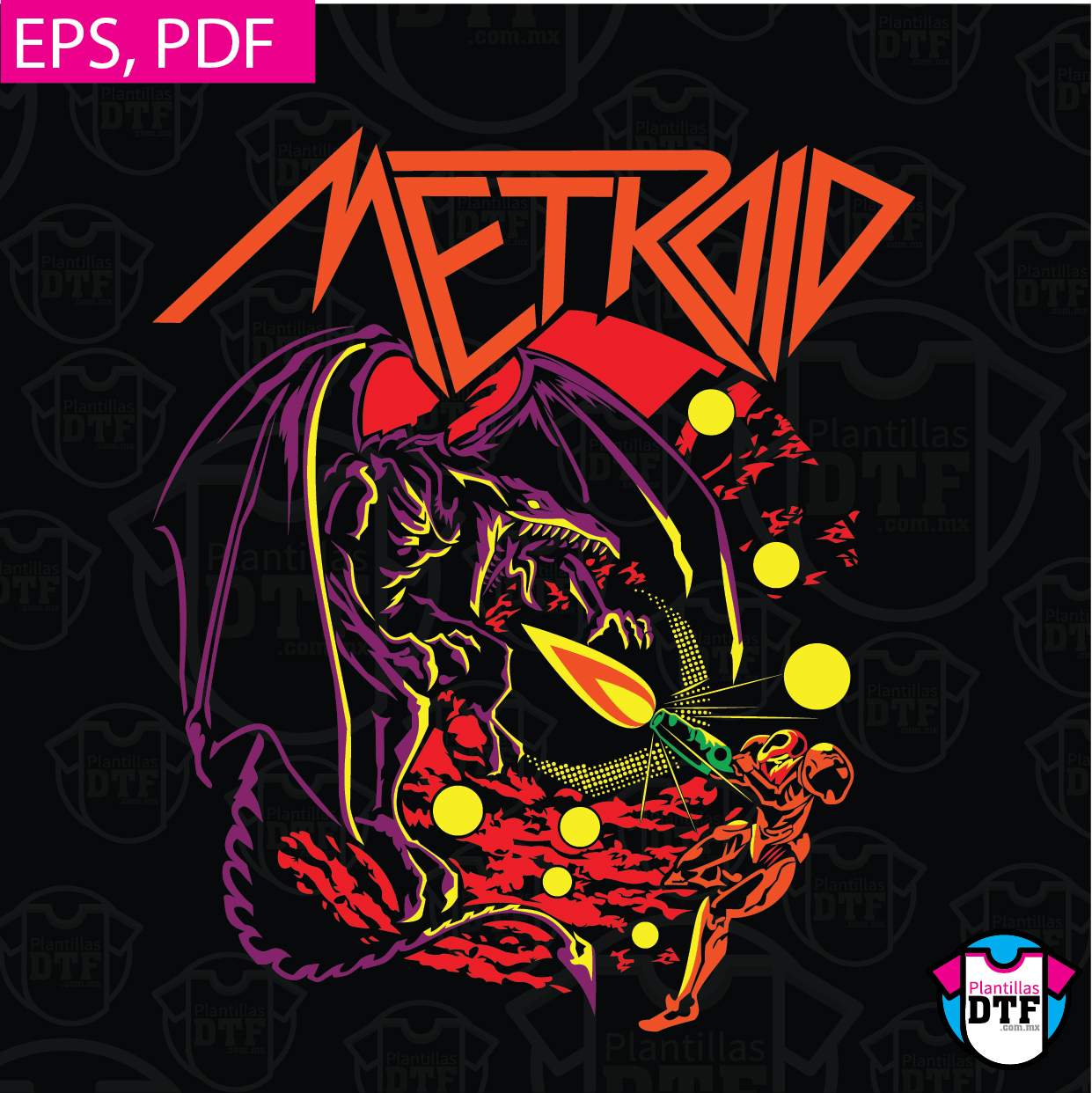 METROID GAME VECTOR EPS PDF-01 – PlantillasDTF