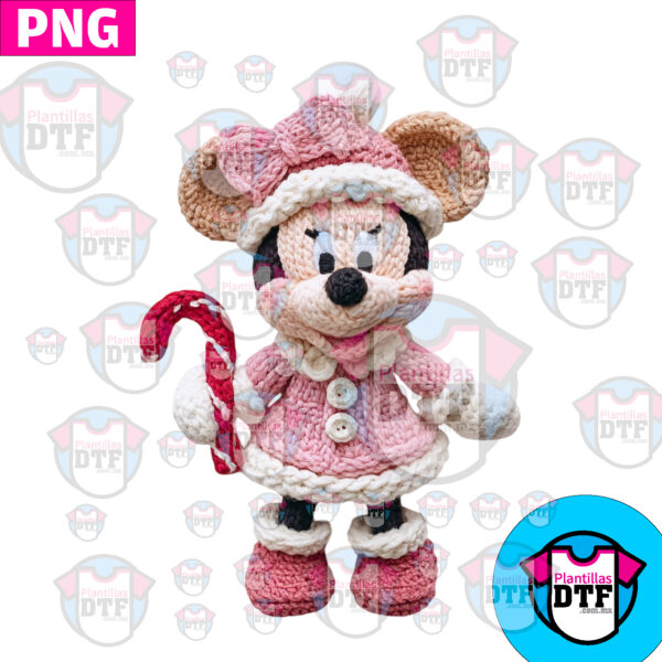 MINNIE BORDADO CROCHE PNG