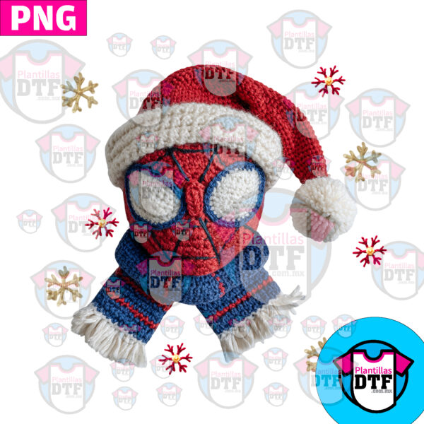 SPIDERMAN BORDADO CROCHE PNG DTF